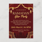 Ramadan Iftar Invitation Card 招待状 (正面)