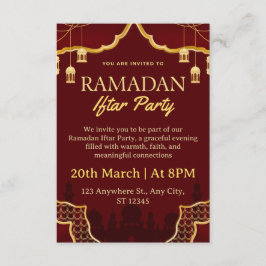 Ramadan Iftar Invitation Card 招待状