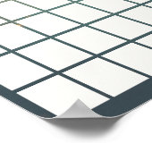 Ramadan Iftar Meal Planner (printable) ポスター (角)