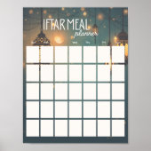 Ramadan Iftar Meal Planner (printable) ポスター (正面)