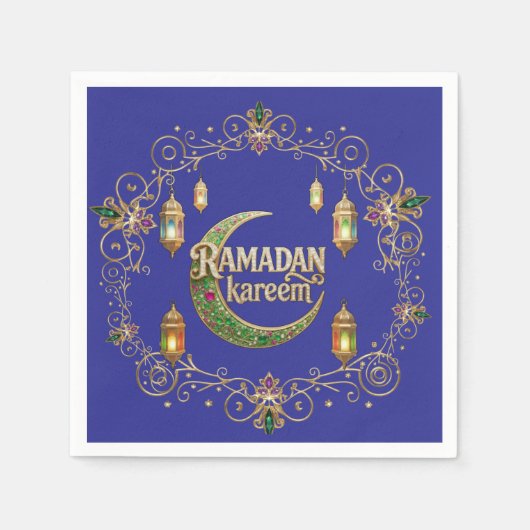 Ramadan Kareem スタンダードカクテルナプキン (正面)