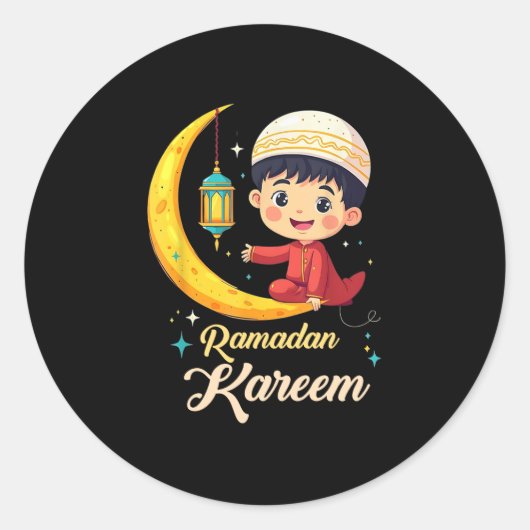 Ramadan Kareem ラウンドシール (正面)