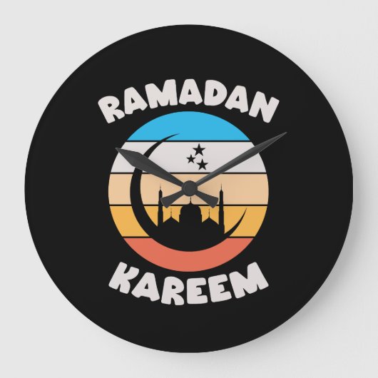 ramadan kareem ラージ壁時計 (正面)