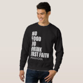 Ramadan Kareem 2023 Islamic Fasting Outfit for Men スウェットシャツ (正面フル)