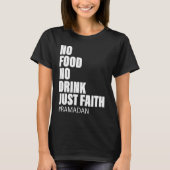 Ramadan Kareem 2023 Islamic Fasting Outfit for Men Tシャツ (正面)