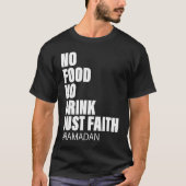 Ramadan Kareem 2023 Islamic Fasting Outfit for Men Tシャツ (正面)