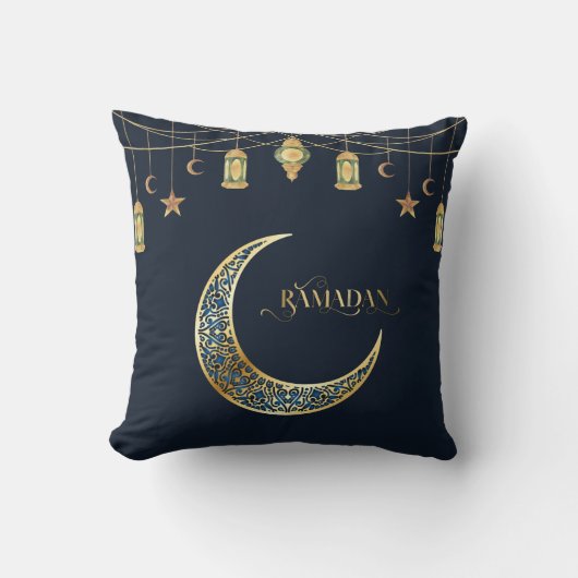 Ramadan Kareem 2026 Cushion with Islamic Design  クッション (正面)