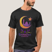 Ramadan Kareem and Mubarak Muslims Ramadan Moon Tシャツ (正面)