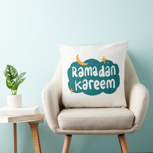 Ramadan Kareem Cloud & Stars Pillow クッション (椅子)