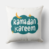 Ramadan Kareem Cloud & Stars Pillow クッション (裏面)
