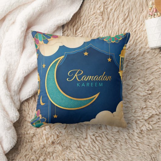 Ramadan Kareem Decorative Cushion クッション (ブランケット)