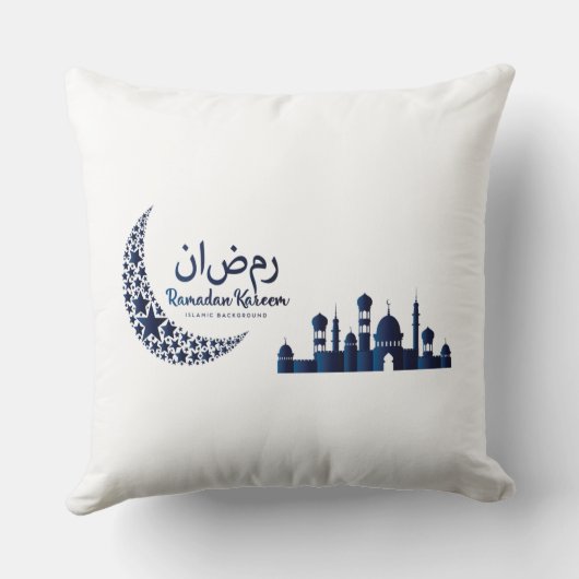 Ramadan Kareem Decorative Pillow クッション (裏面)