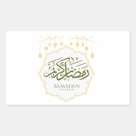 Ramadan Kareem Decorative Sticker 長方形シール