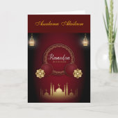 Ramadan Kareem & Eid Mubarak Customized Greeting カード (正面)