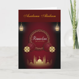 Ramadan Kareem & Eid Mubarak Customized Greeting カード