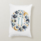 Ramadan Kareem & Eid Mubarak Islamic Accent Pillow アクセントクッション (裏面(縦))