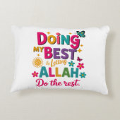 Ramadan Kareem & Eid Mubarak Islamic Accent Pillow アクセントクッション (裏面)