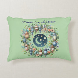 Ramadan Kareem & Eid Mubarak Islamic Accent Pillow アクセントクッション