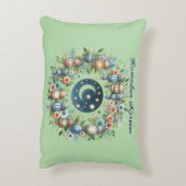 Ramadan Kareem & Eid Mubarak Islamic Accent Pillow アクセントクッション (裏面(縦))