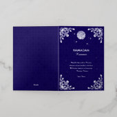 Ramadan Kareem Elegant Islamic Ramadan Party Decor 箔グリーティングカード (外側レイダウン)