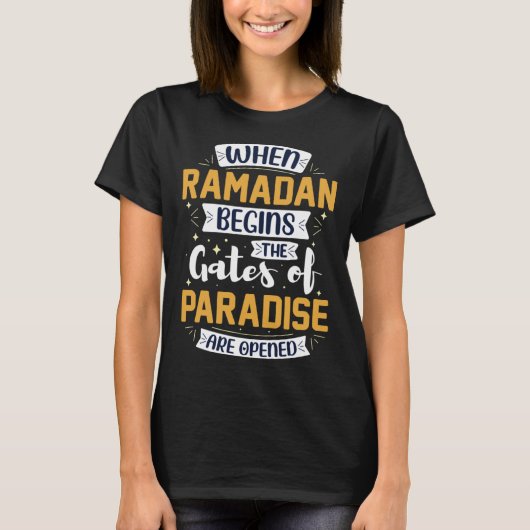 Ramadan Kareem Fasting  For Muslim Islamic  Idea Tシャツ (正面)