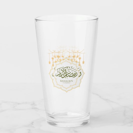 Ramadan Kareem Glass Cup タンブラーグラス (裏面)