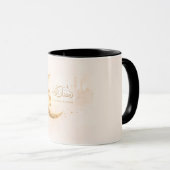 Ramadan Kareem Gold Crescent Mug – Elegant Islamic マグカップ (正面右)