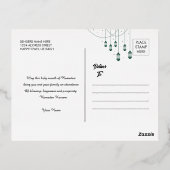 Ramadan Kareem Gold Foil Islamic  箔シーズンポストカード (裏面)