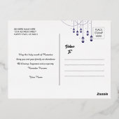 Ramadan Kareem Gold Foil Islamic  箔シーズンポストカード (裏面)