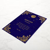 Ramadan Kareem Gold Foil Islamic Invitation 箔招待状 (回転した状態)
