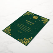 Ramadan Kareem Gold Foil Islamic Invitation 箔招待状 (回転した状態)