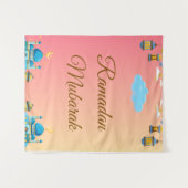 Ramadan Kareem Greeting タペストリー (正面(横))