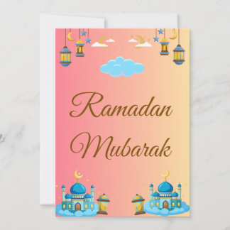 Ramadan Kareem Greeting Card Carte de vœux simple カード