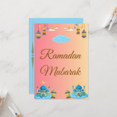 Ramadan Kareem Greeting Card Carte de vœux simple カード (正面/裏面インサイチュ)
