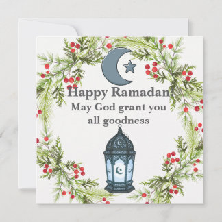 Ramadan Kareem Greeting Card Elegant Islamic Desig シーズンカード