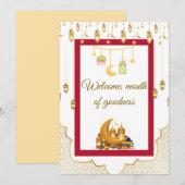 Ramadan Kareem Greeting Card Elegant Islamic Desig 招待状 (正面/裏面)