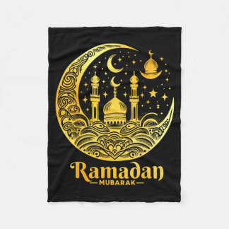 Ramadan Kareem Happy Fasting Ramadan Mubarak Islam フリースブランケット