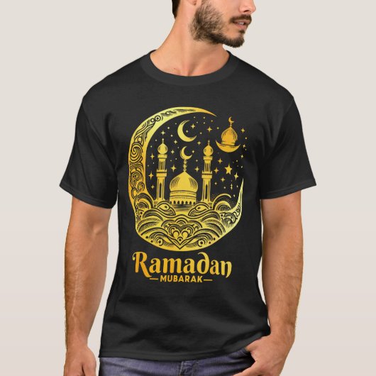 Ramadan Kareem Happy Fasting Ramadan Mubarak Islam Tシャツ (正面)