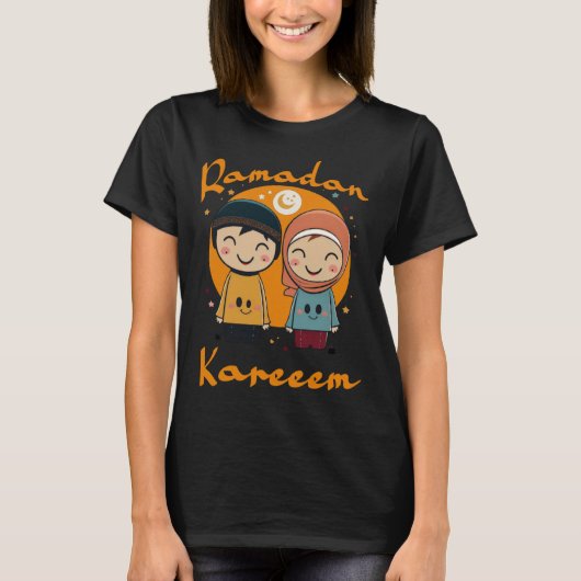 Ramadan Kareem Happy Ramadan Muslims Holy Month Fa Tシャツ (正面)