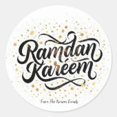 Ramadan Kareem holiday  ラウンドシール (正面)