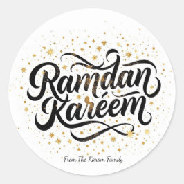 Ramadan Kareem holiday  ラウンドシール