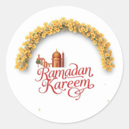 Ramadan Kareem holiday  ラウンドシール