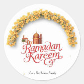 Ramadan Kareem holiday  ラウンドシール (正面)