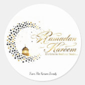 Ramadan Kareem holiday  ラウンドシール (正面)