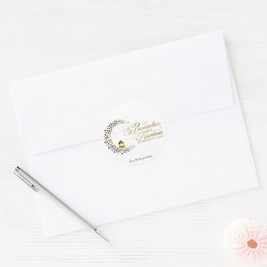 Ramadan Kareem holiday ラウンドシール (封筒)