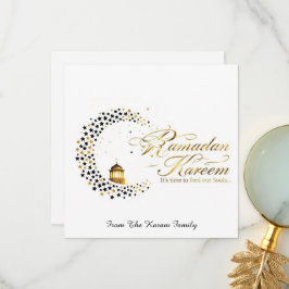 Ramadan Kareem holiday  Elegant  Card サンキューカード
