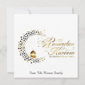 Ramadan Kareem holiday  Elegant  Card サンキューカード (正面)