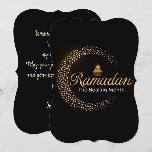 Ramadan Kareem holiday Personalized Card 招待状 (正面/裏面)