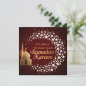 Ramadan Kareem holiday Personalized Elegant Card シーズンカード (スタンド正面)