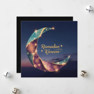 Ramadan Kareem holiday Personalized Hilal Card シーズンカード